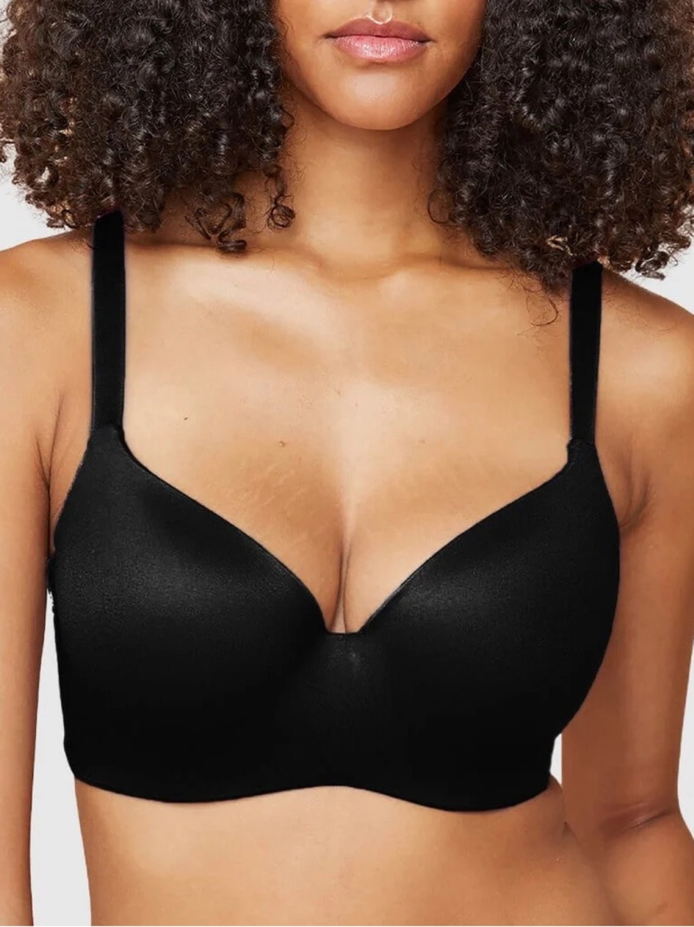 Finelines Memory T-shirt Bra, Underwired, Padded, Size 32G UK/32I US, Black
